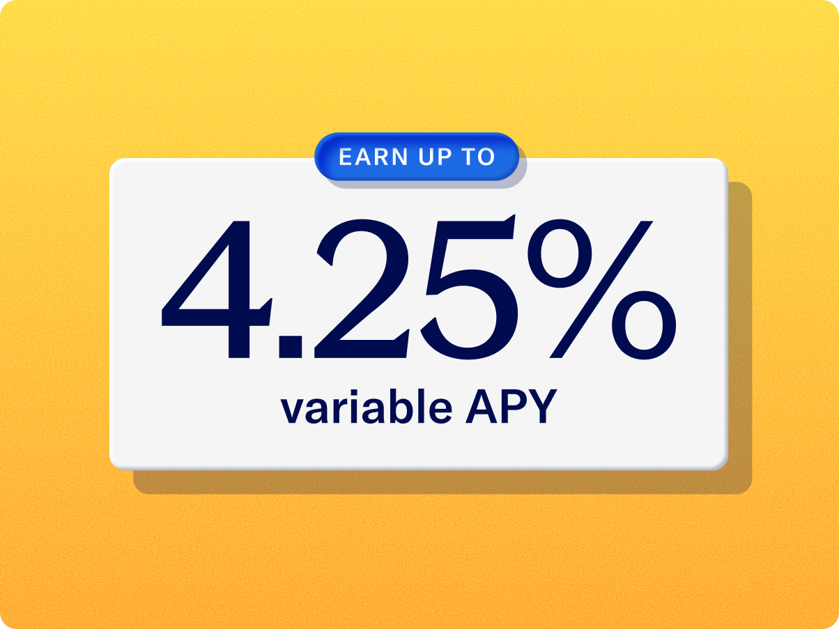 earn up to 4.25 apy
