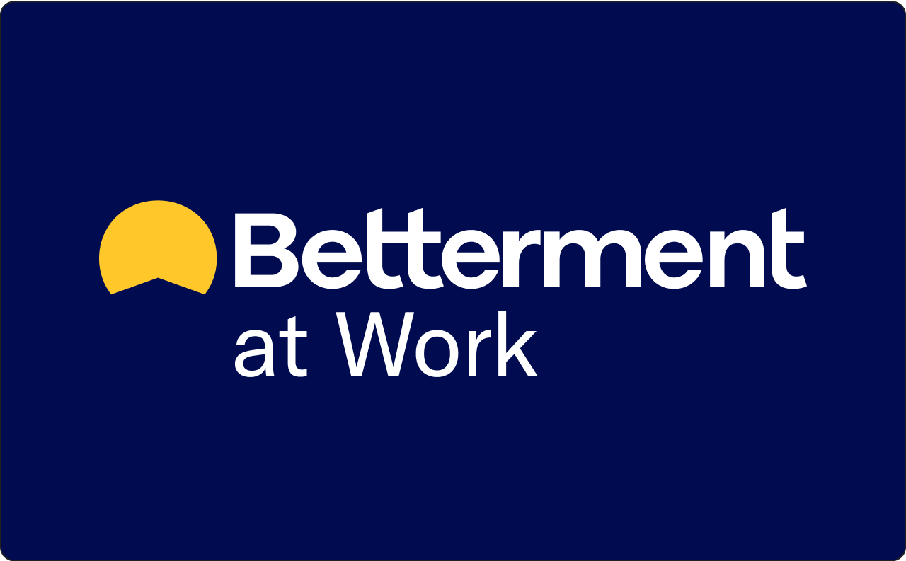 Betterment at Work logo on navy background