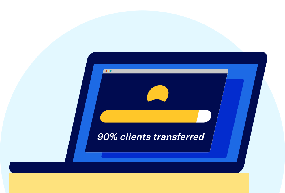 90-percent-clients-transferred