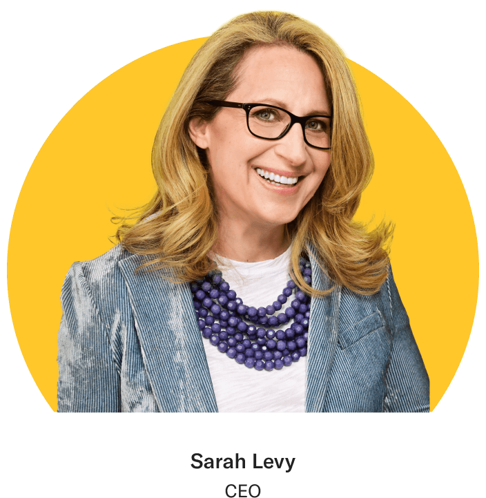 Headshot of Sarah Levy, CEO.