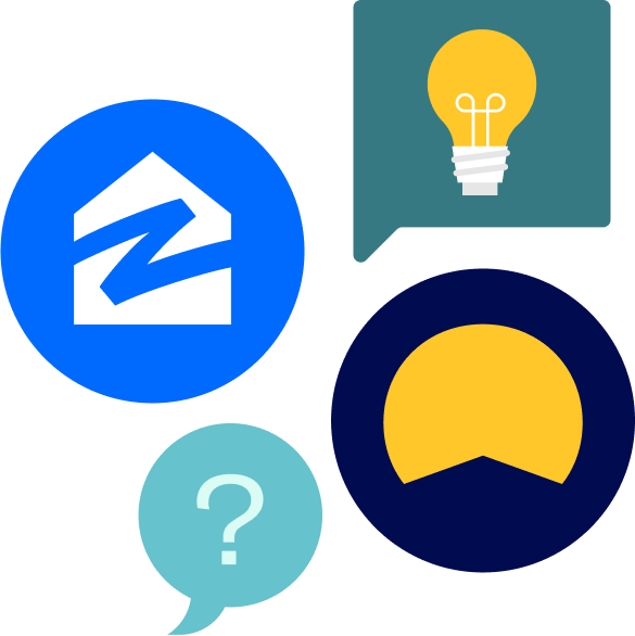 Zillow and Betterment logos