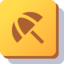 gold umbrella tile
