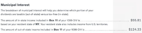 Screenshot of supplemental tax form example