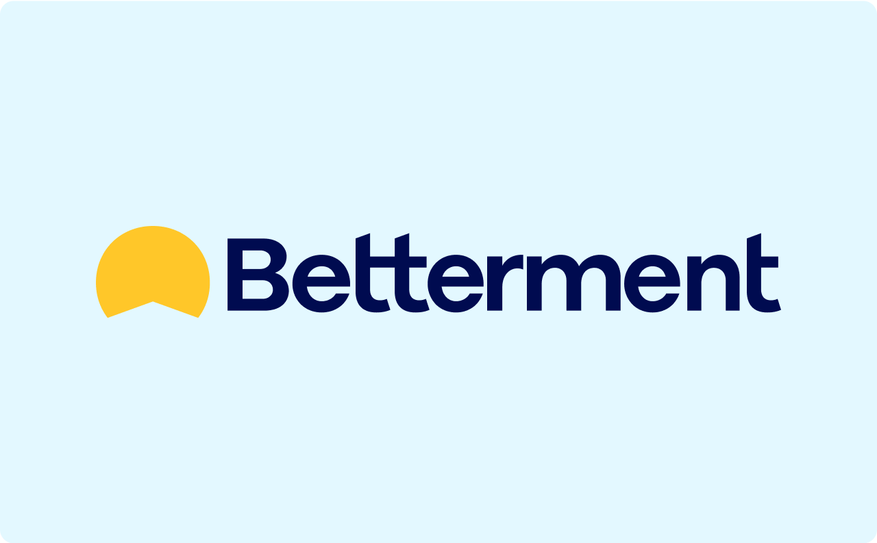 Betterment logo on light blue background