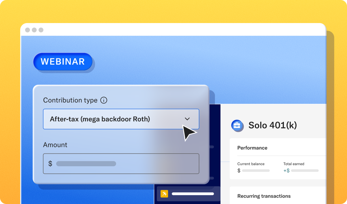 Webinar UI screen