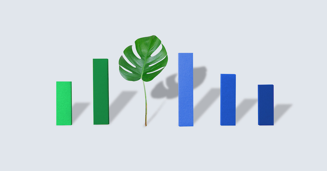 socially responsible investing bar chart illustration