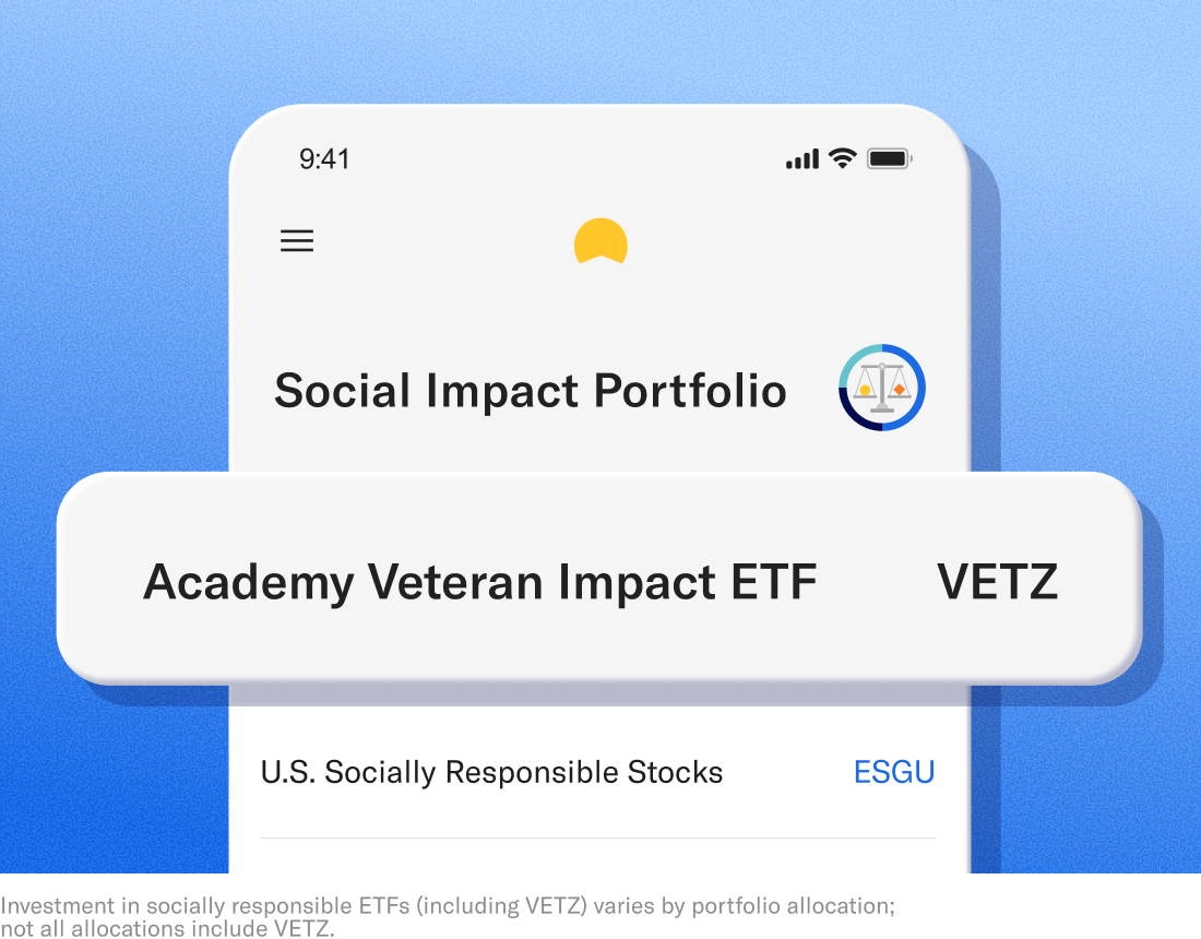 Illustration of VETZ fund in Social Impact portfolio lineup