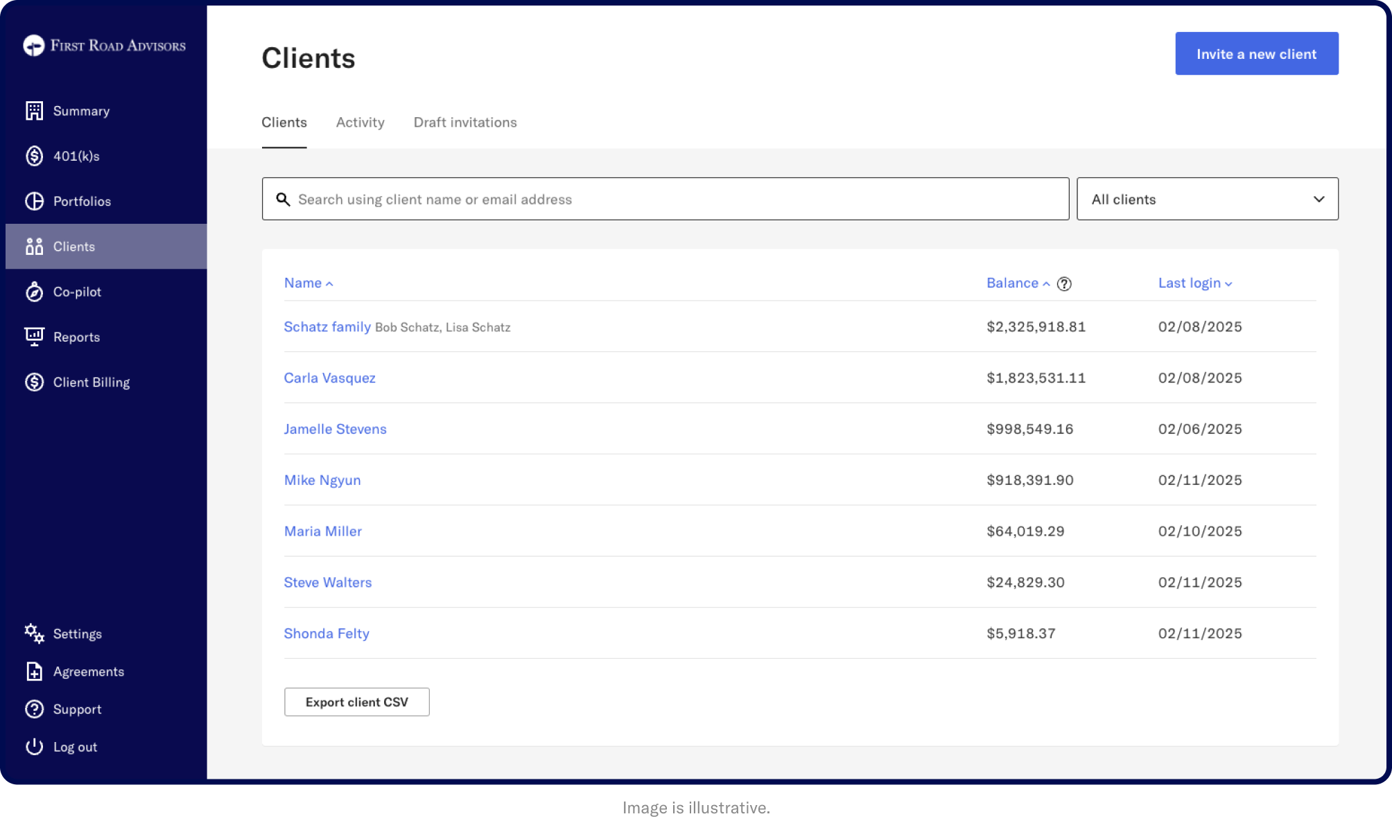 Clients-tab