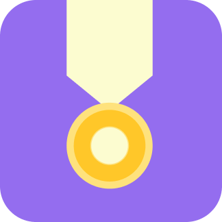 Crypto coin ribbon medal