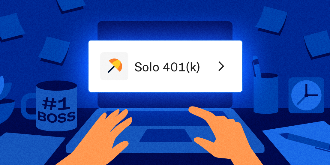 Person typing on a computer that says 